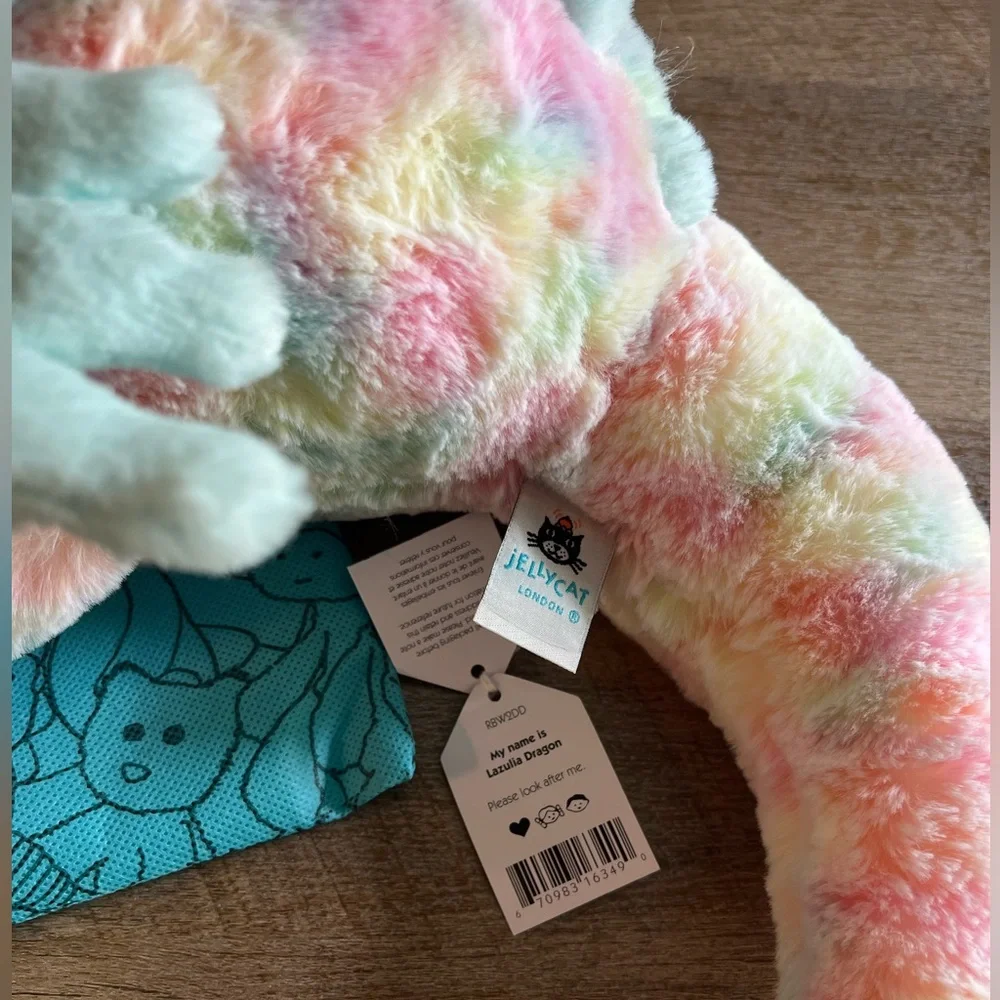 Jellycat Large Lazulia Dragon - Authentic & NWT! - Picture 5 of 6